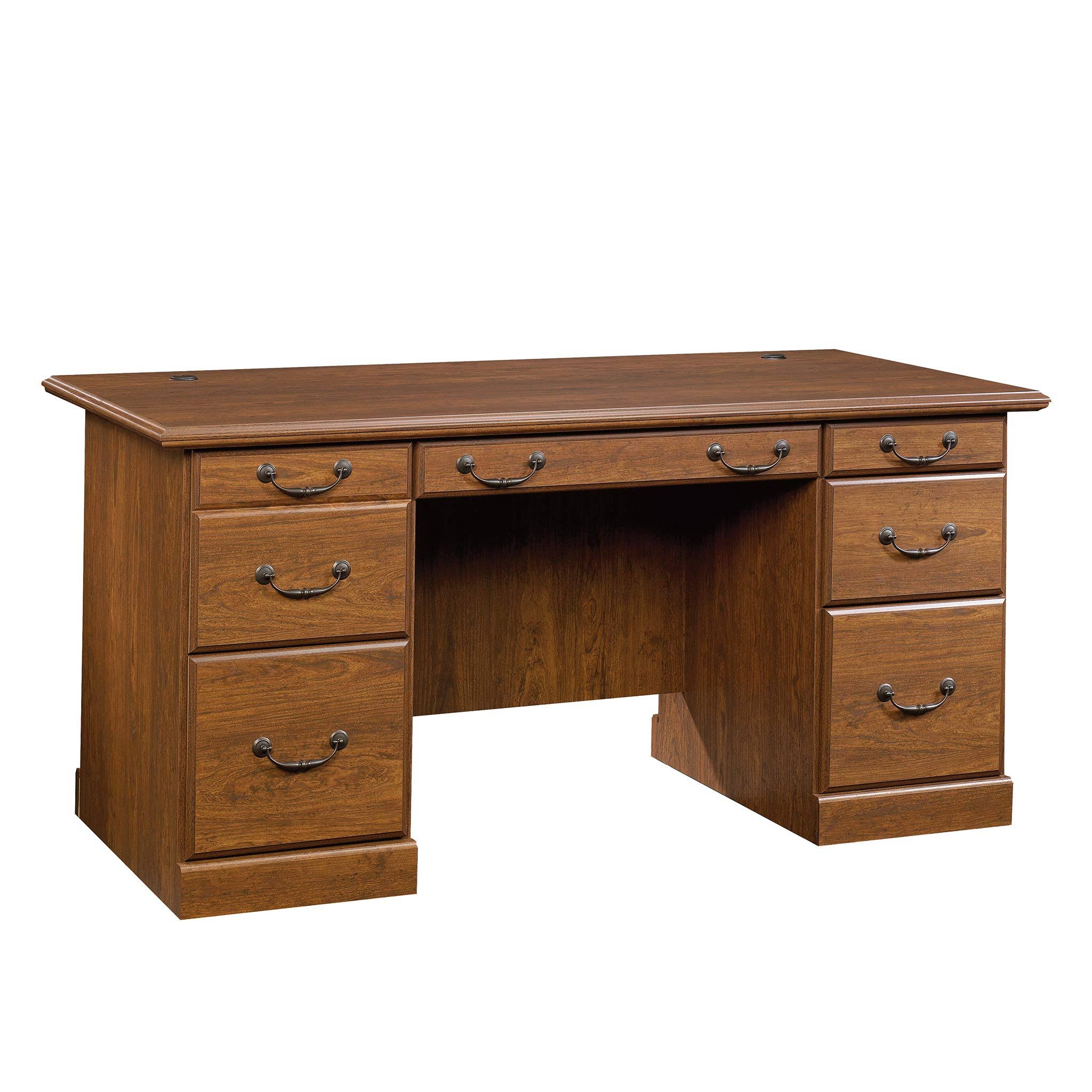 Sauder Orchard Hills Executive Desk | Milled Cherry