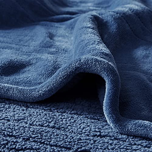 Beautyrest Heated Blanket, Eletric Blanket, Soft, Warm, Reversible Plush - Sherpa Heating Blanket with 20 Heat Settings, 1-10 hrs Timer Auto Shut Off, Machine Washable, King (90 inx100 in), Tan