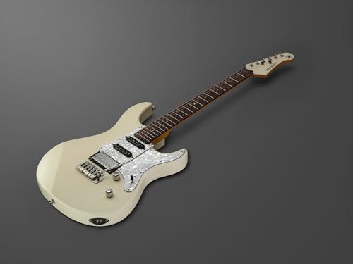YAMAHA 6 String Solid-Body Electric Guitar, Right, Translucent Black, 612VII (PAC612VIIFM TBL)