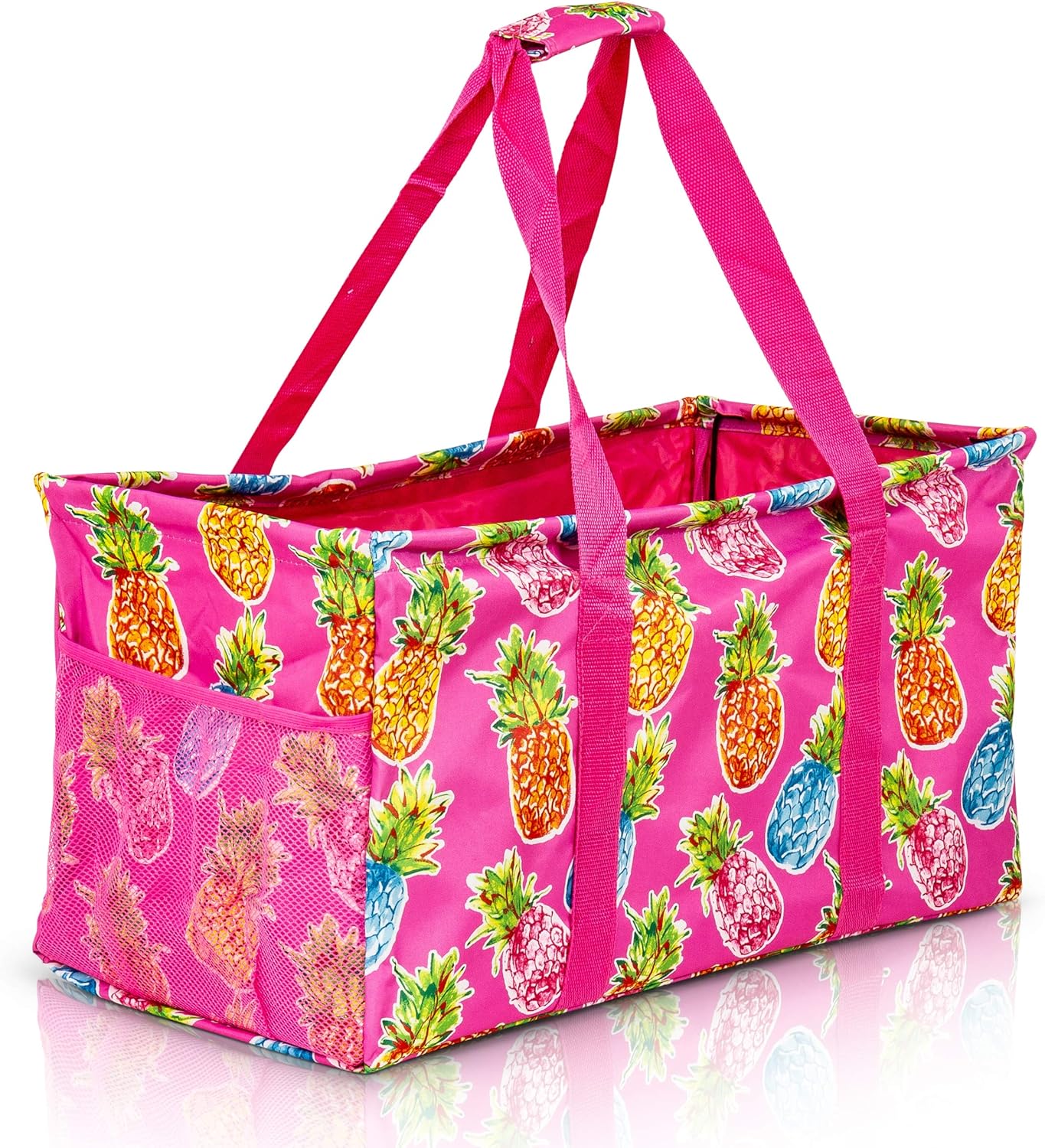 Extra Large Utility Tote Bag - Oversized Collapsible Pool Beach Canvas Basket