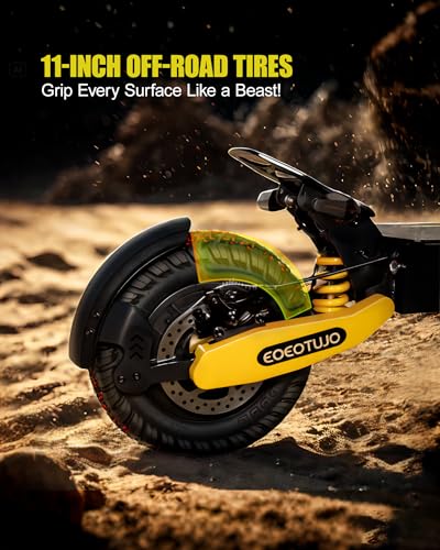 Electric Scooter for Adults, 1200W/2400W Off Road Motor Fast E Scooter, Up to 31/40 MPH Top Speed & 20/43 Miles Long Range, 11" Off-Road Tires, 330lbs MAX Load, Foldable