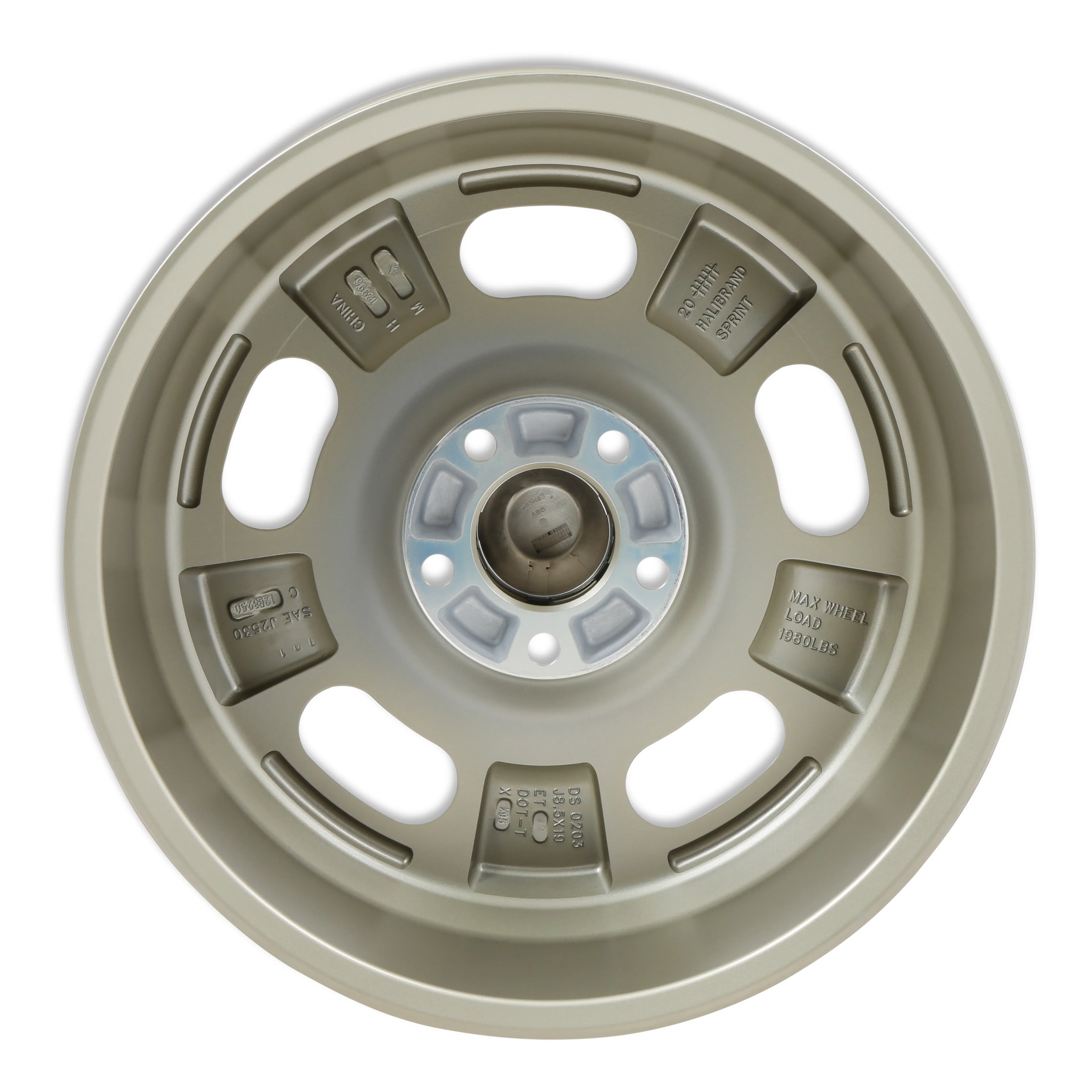 Halibrand HB001-003 Sprint Wheel 19x8.5 - 5x5 5.25 bs - Semi Gloss Mag7 - Front with Stock Track Width