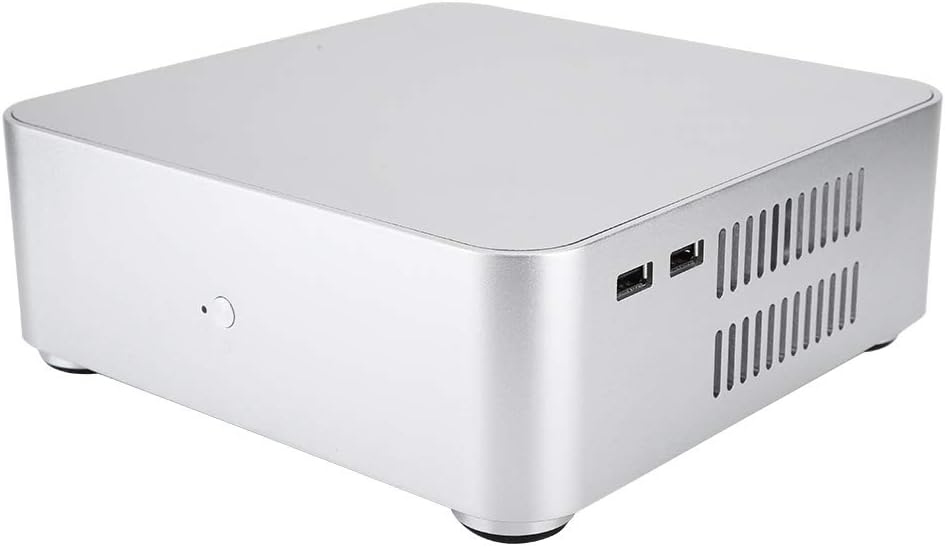Wendry ITX case,Beautiful and Exquisite,Frosting Treatment,First-Class Quality,19719765MM,Mini ITX Computer Case 2.0 Aluminum Alloy HTPC Case Mini PC Computer Case