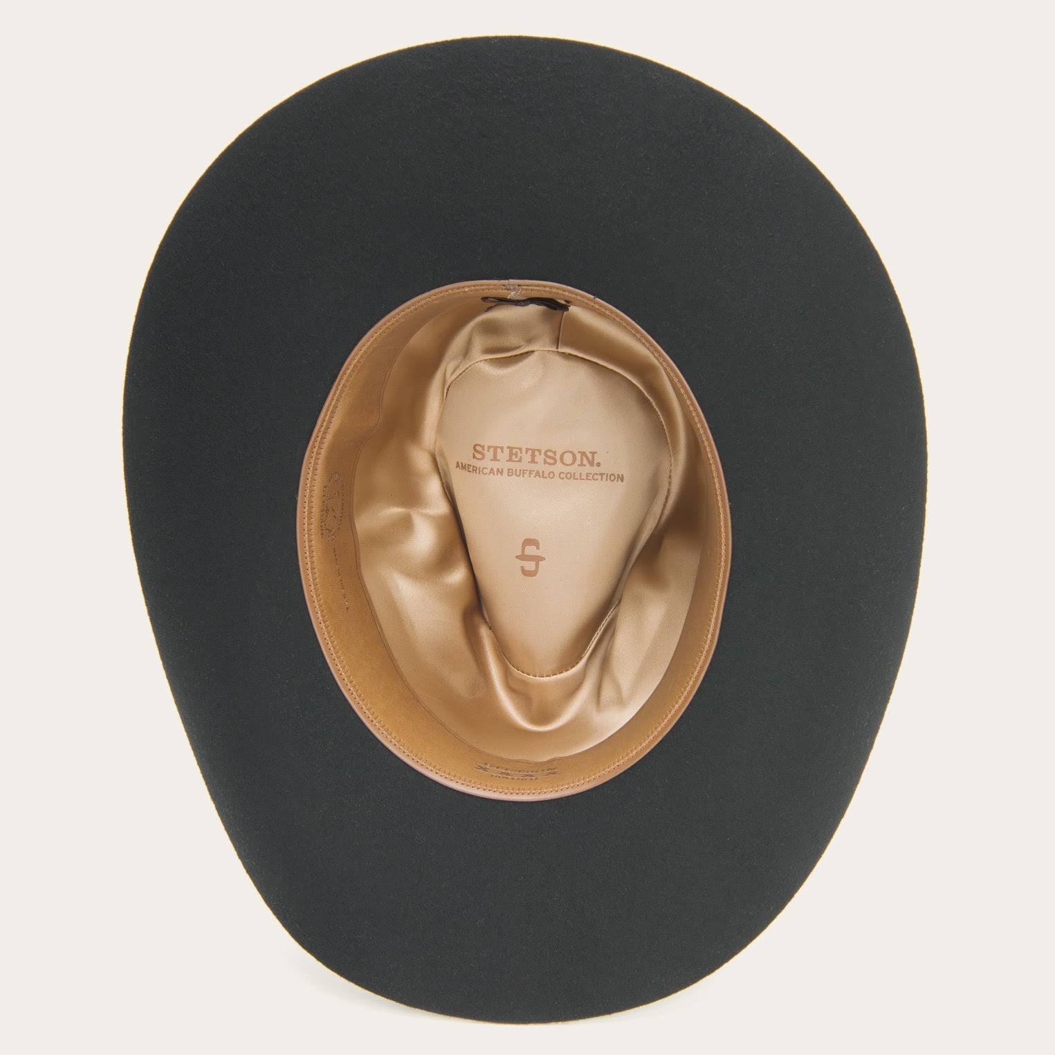 Stetson Black 4X Seneca Pinch Front Buffalo Felt Cowboy Hat
