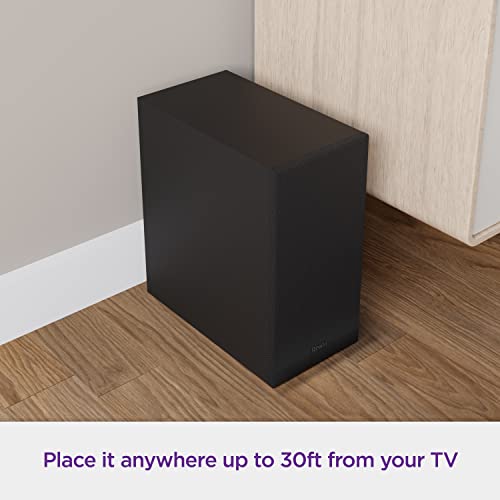 Roku Wireless Bass, Slim Subwoofer Streambar, Streambar Pro Wireless Speakers