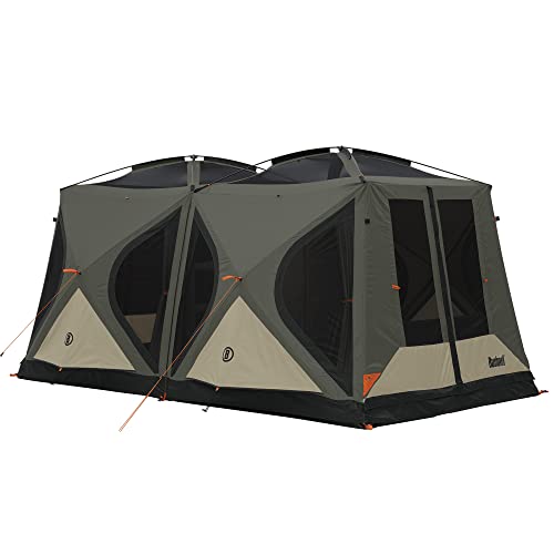Bushnell Tent | Instant Pop Up 3P / 4P/ 6P / 8P Hub Style Tents | Best Pop Up Tent for Camping, Hiking, Family Camping, Hunting, Fishing, and Basecamp