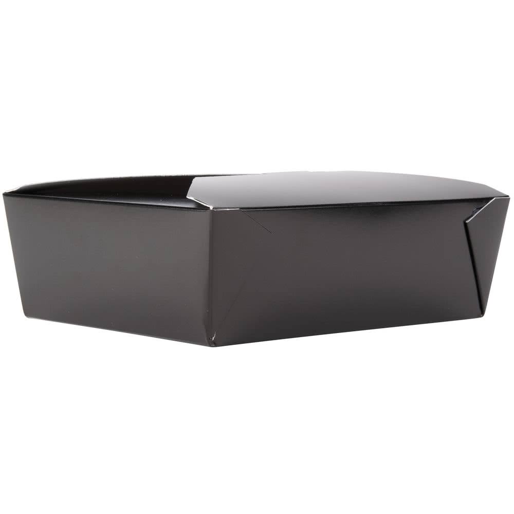 Fold-Pak Bio Pak Paper #3 Food Container Black, 66 oz. | 200/Case