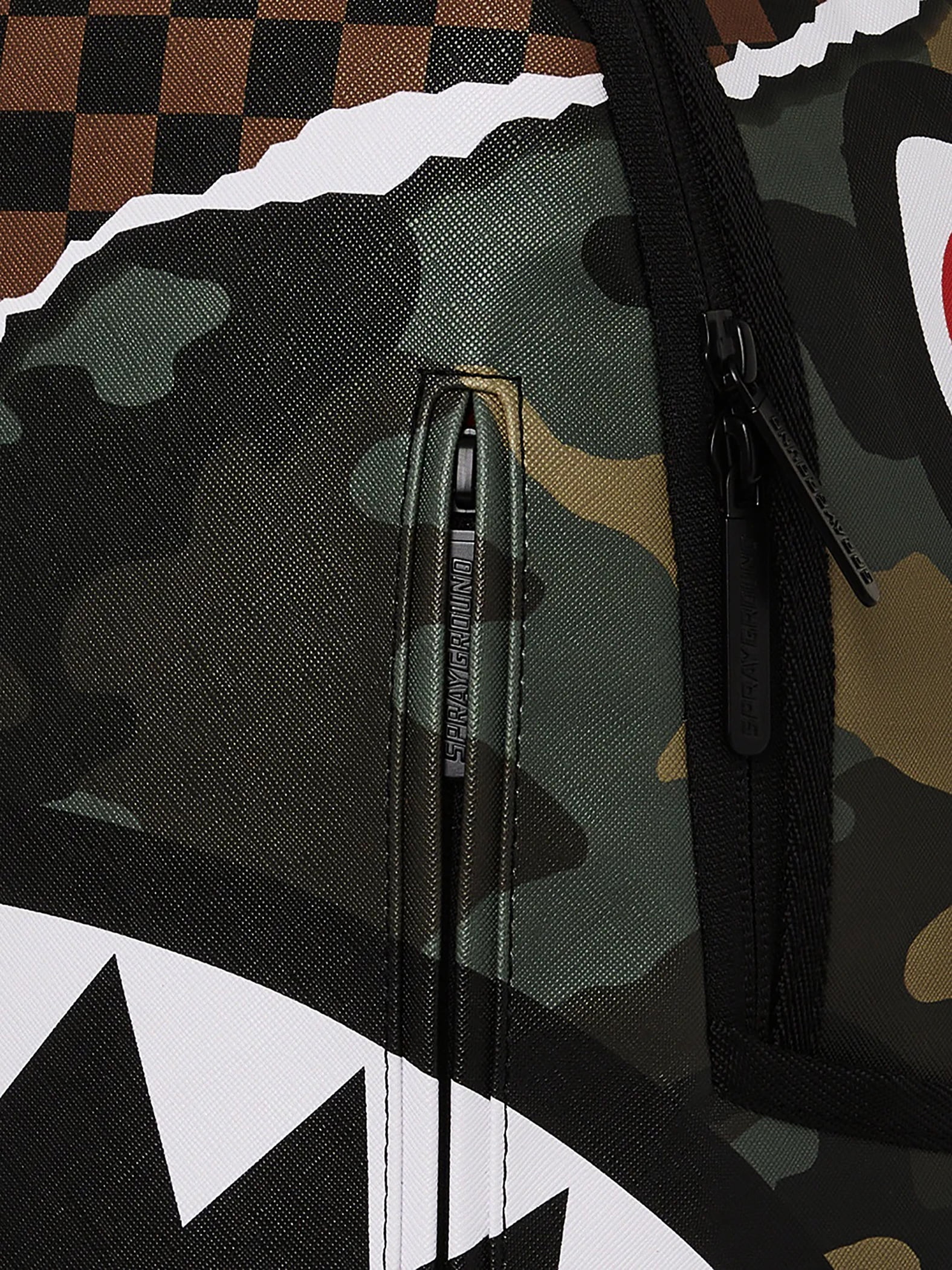 Sprayground Tear It Up Camo Backpack, Brown