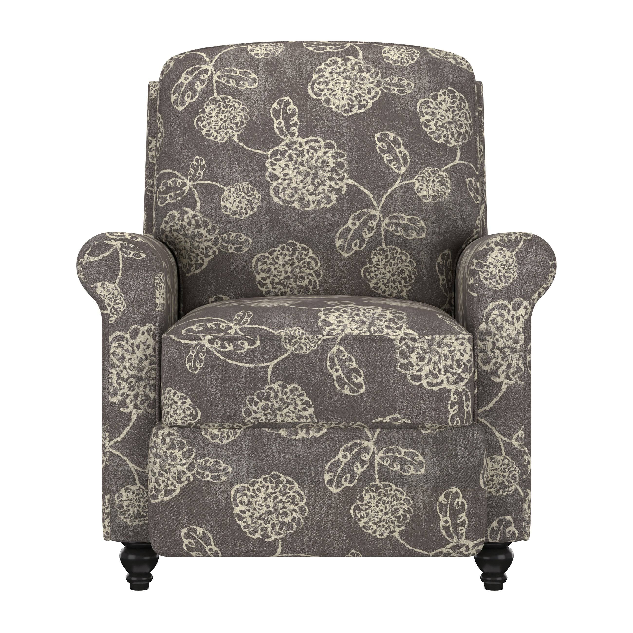 ProLounger Push Back Recliner Chair in Warm Multi Floral - Warm Floral Pod