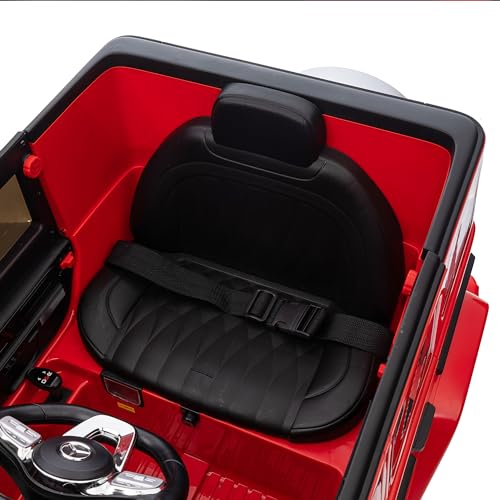 Licensed Mercedes-Benz G500, 24V Dual 200W Motors Kids Ride on Car, 3 Speeds, Electric Car for Kids W/Remote Control, Power Display, MP3, Bluetooth, USB, LED Light, Three-Point Safety Belt, Black