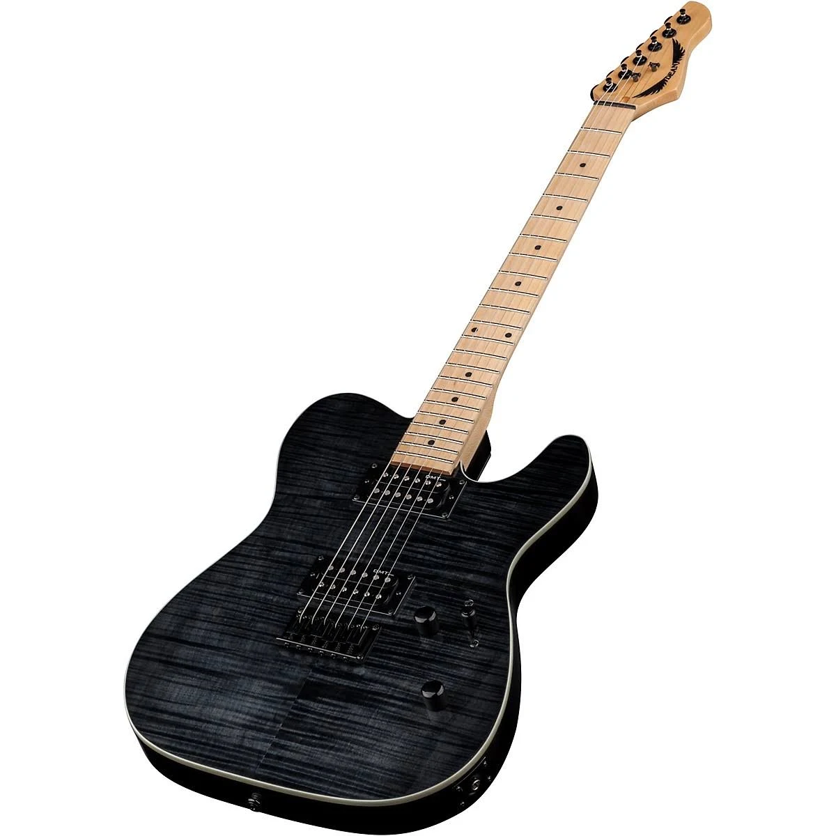 Dean Nashvegas Flame Hum Hum Electric Guitar Trans Black