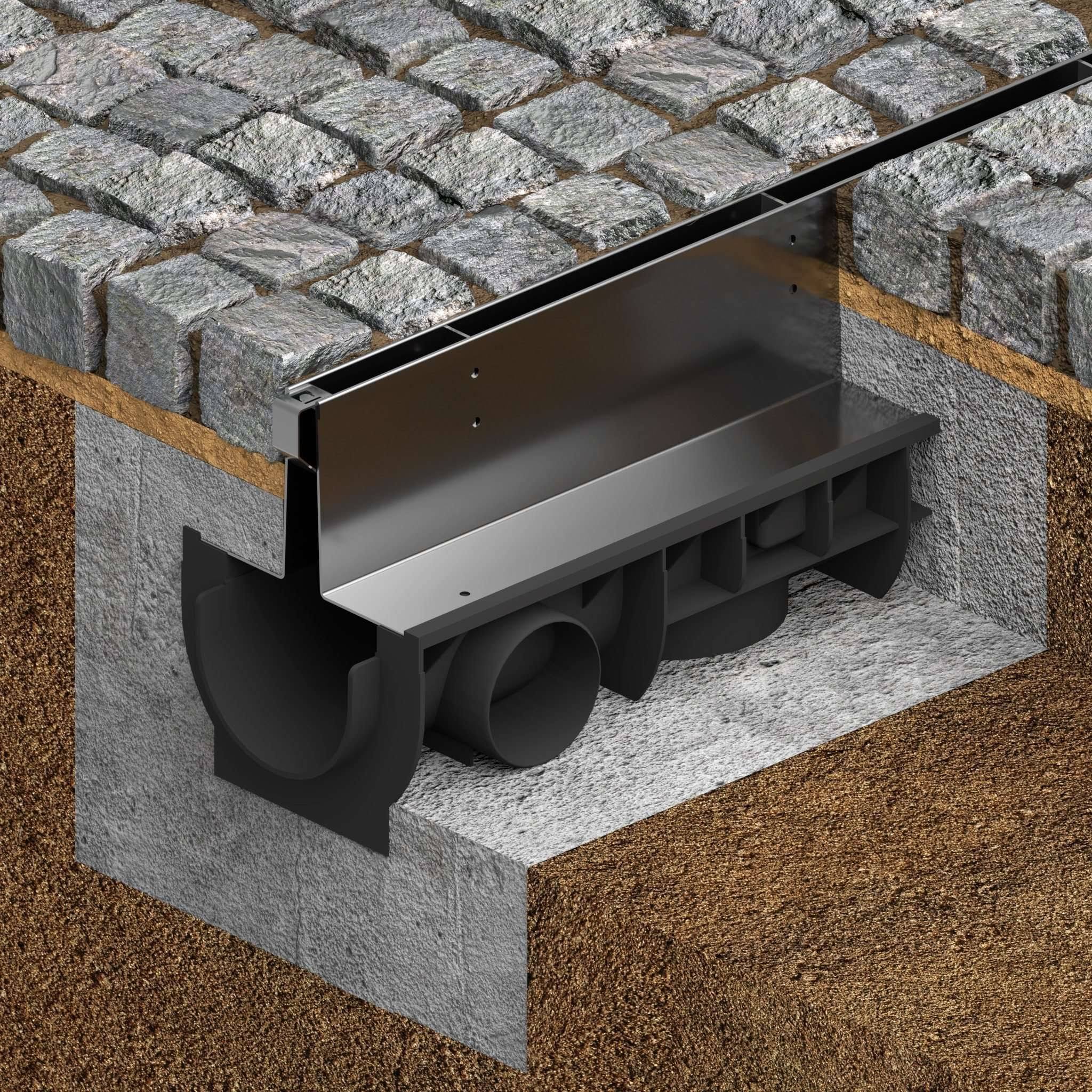 Stainless Steel Slot Drain System 6 inch