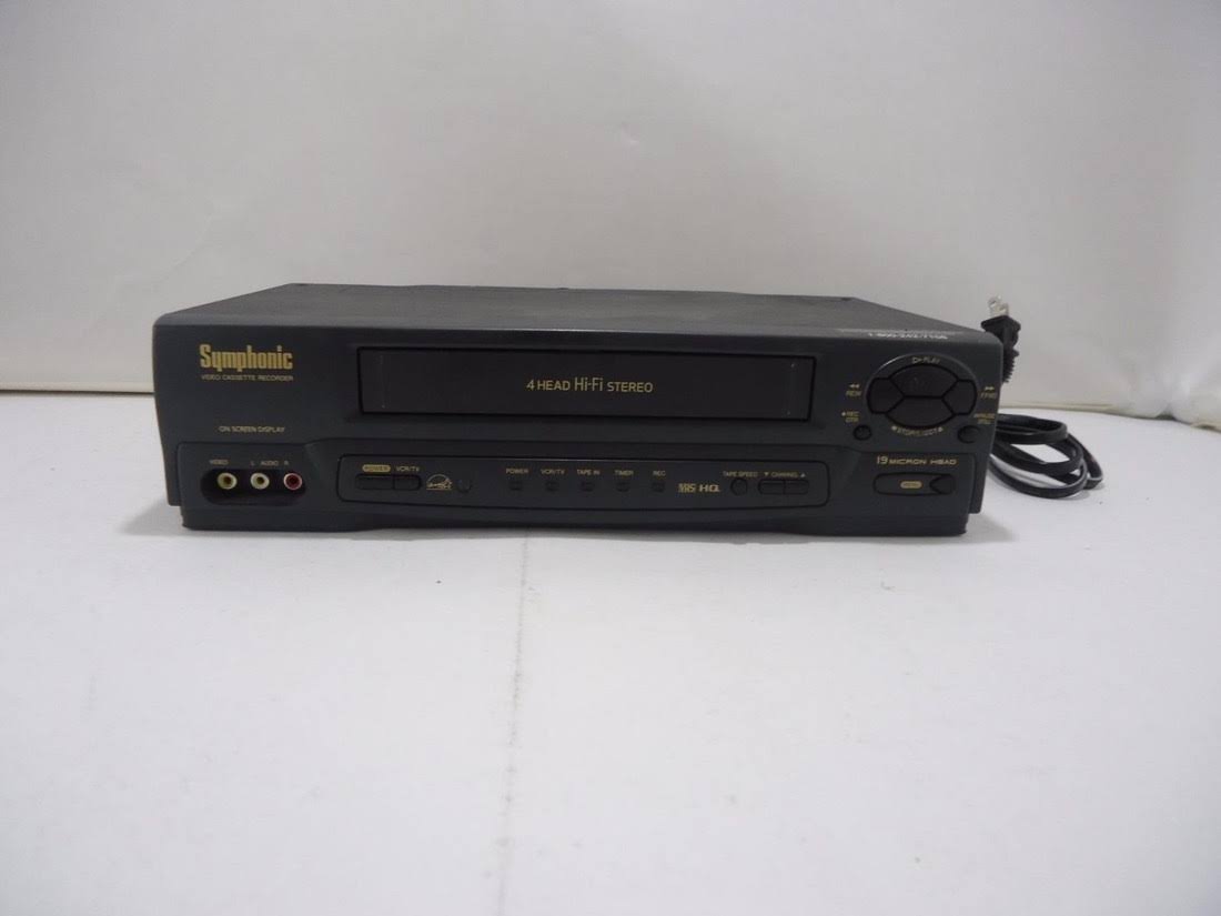 Symphonic VR-701 Video Cassette Recorder Player VCR w/ 4 Head Hi Fi Stereo