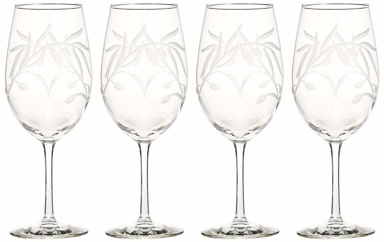 Rolf Glass Olive Branch 18 oz. Clear All Purpose Wine Glass (Set of 4)