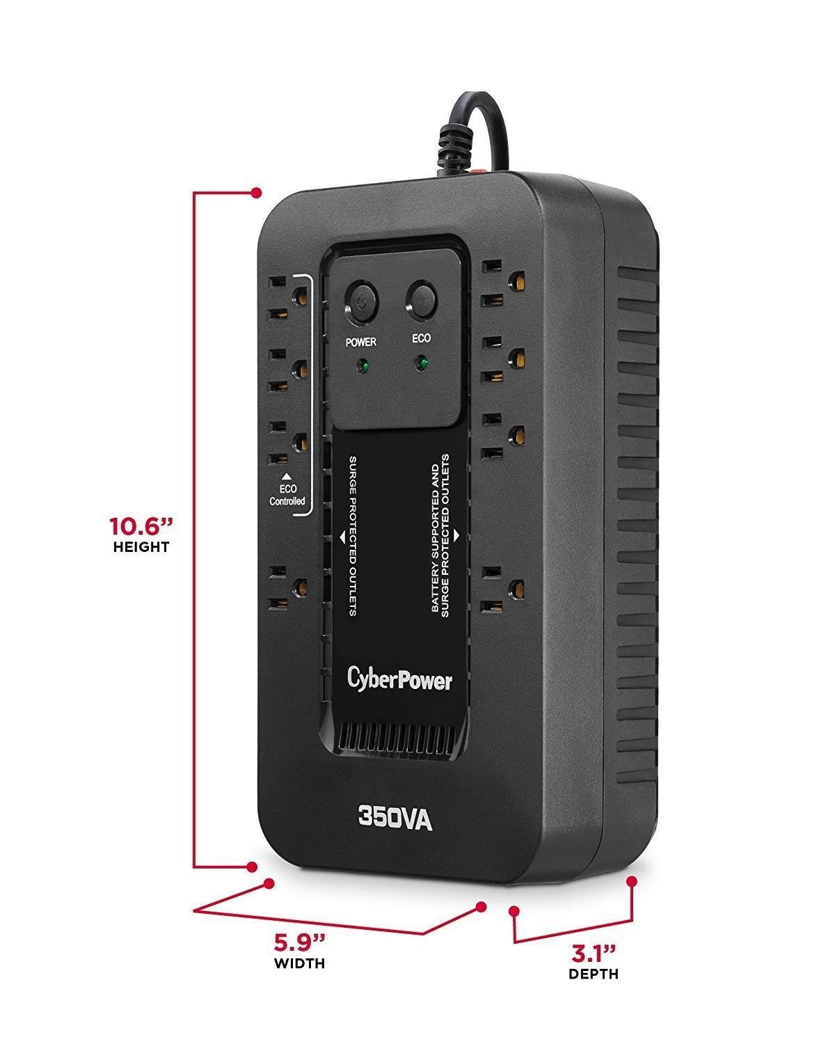 CyberPower Ecologic Series EC850LCD UPS - 510W - 850 VA