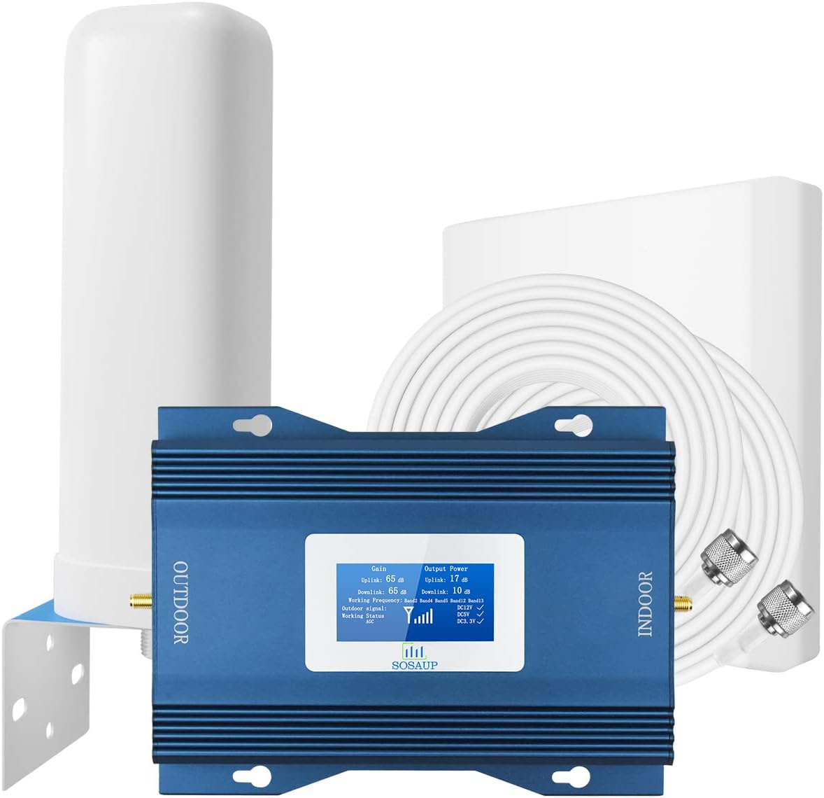 Verizon Cell Phone Signal Booster AT&T Signal Booster T Mobile 4G 5G LTE Band 13/12/17 ATT Cell Phone Booster Verizon Signal Booster AT&T Cell Signal Booster Verizon Network Extender Boost Voice+Data