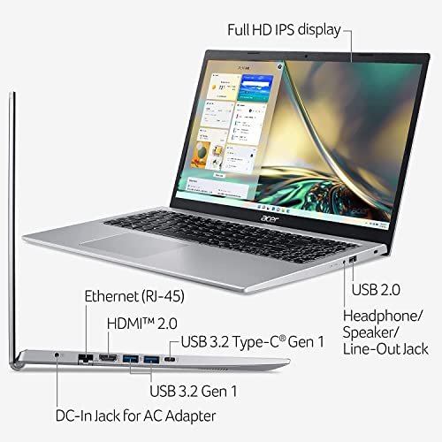 Acer 2022 Newest Aspire 5 15.6" FHD Slim Laptop, 11th Gen Intel Core i3-1115G4(Up to 4.1GHz), 20GB RAM, 512GB NVMe SSD, WiFi 6, USB, Webcam, Windows 11 S (Renewed)
