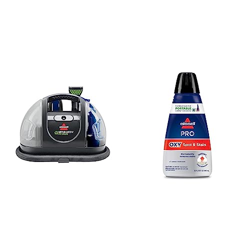 Bissell Little Green Pet Deluxe Portable Carpet Cleaner and Car/Auto Detailer, 3353, Gray/Blue