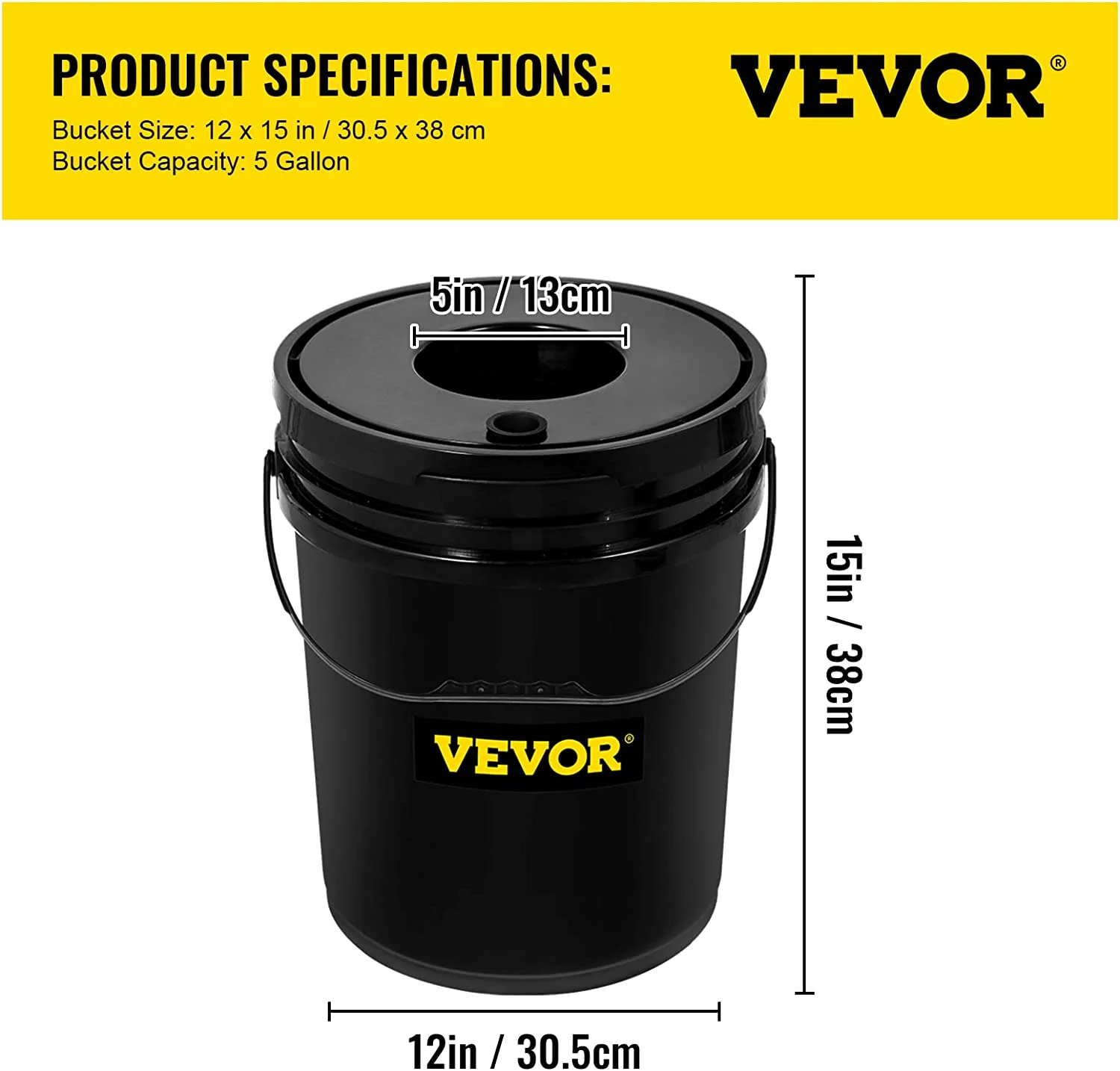 Vevor SSSPXTYX8110VT55FV1 5 gal DWC Hydroponic System