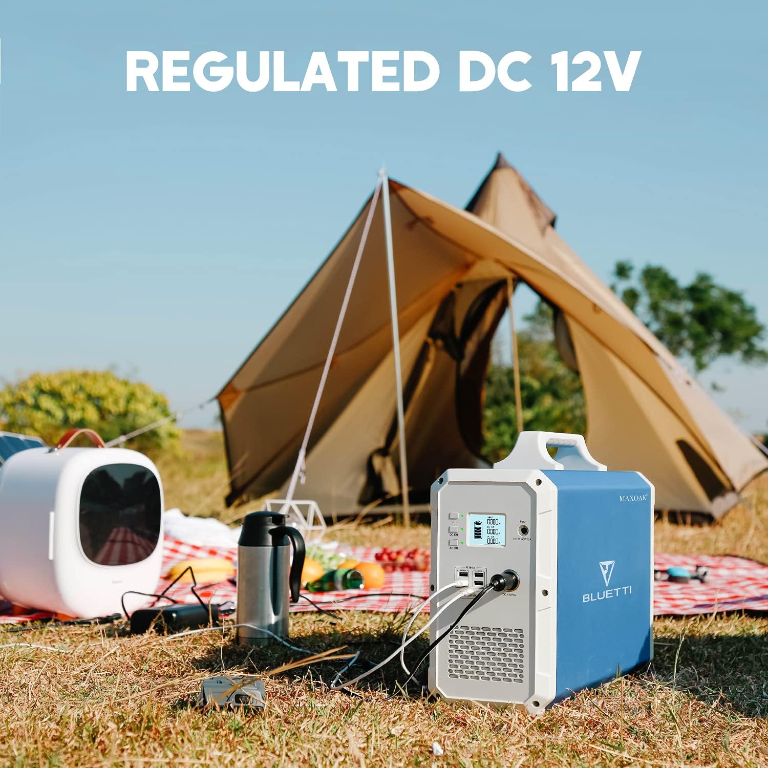 BLUETTI Portable Power Station EB240, 2400Wh Lithium Battery Backup w/ Two 1000W AC Outlets, Solar Generator for Outdoor Camping, Off-grid Living, Home Use