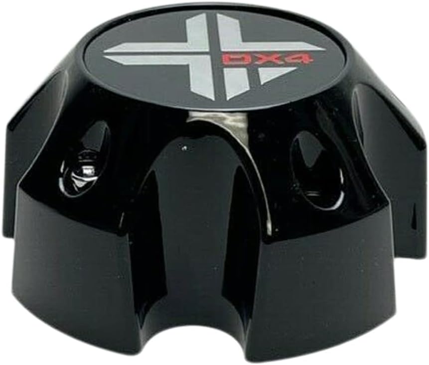 DX4 Gloss Black Wheel Center Cap 5 Lug 73062090F-2 Pack of 2