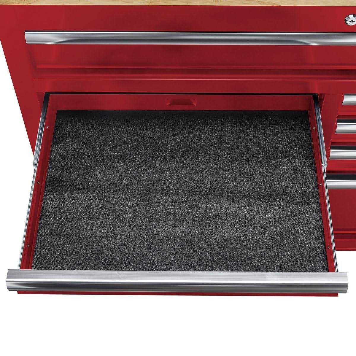 Yukon 46 in. 9 Drawer Mobile Storage Cabinet with Solid Wood Top - Shop Hardware Tools Online Store