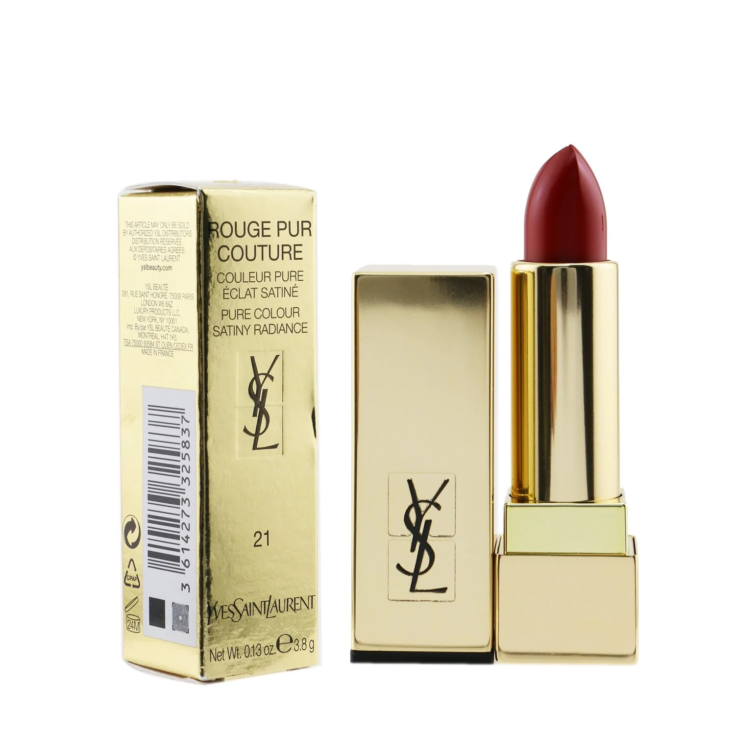 Yves Saint Laurent Rouge Pur Couture - #151 Rouge Unapologetic  3.8g/0.13oz