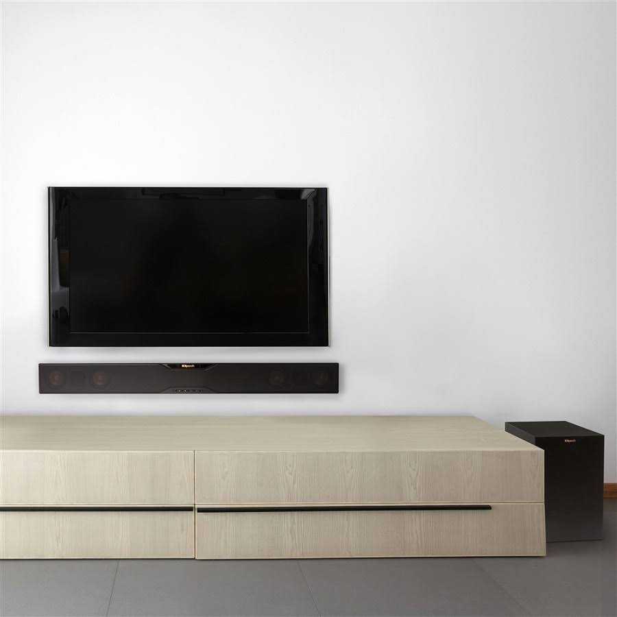 Klipsch Reference Series R-20B Sound Bar System - Wireless - Brushed Black Vinyl/Satin Black