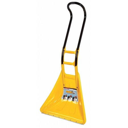 True Temper Snow Pusher, Polycarbonate, Steel Blade Material, 26 in Blade Width, 21 in Blade Height - 1625300