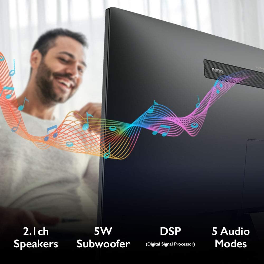 BenQ EW3280U 32 inch 4K Monitor | IPS | Multi Media with HDMI connectivity HDR Eye-Care Integrated Speakers and Custom Audio Modes