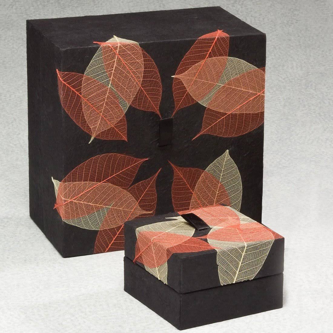 Autumn Leaves Biodegradable 250 Cu in Cremation Urn