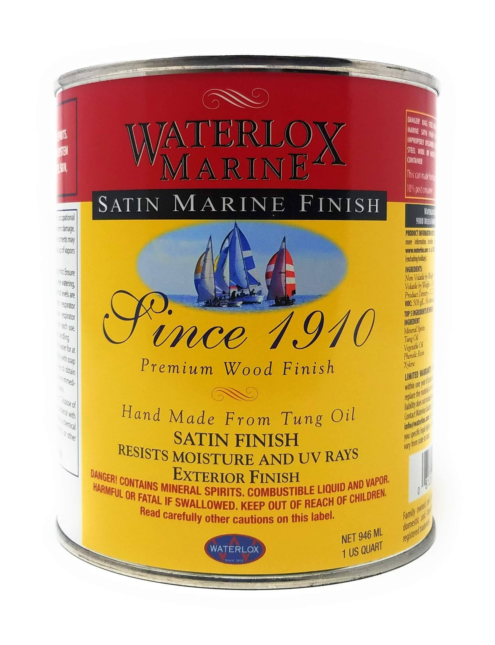 Waterlox Marine Finish, Satin, Quart