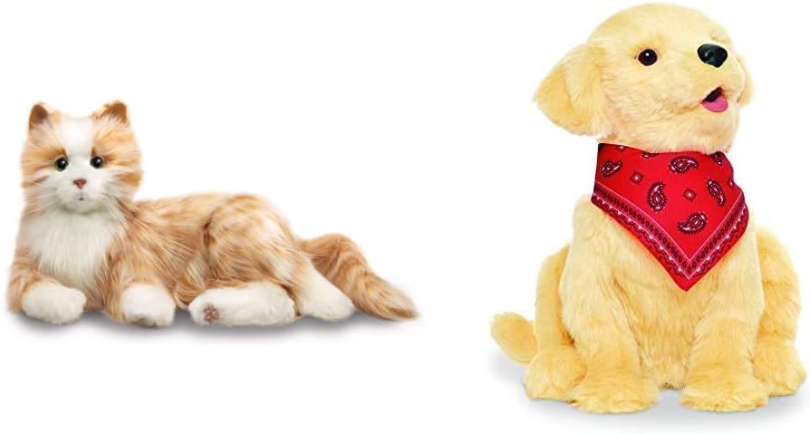 JOY FOR ALL - Silver Cat with White Mitts - Interactive Companion Pets - Realistic & Lifelike
