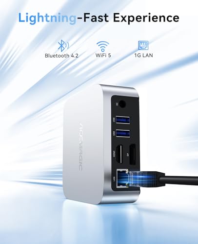 ACEMAGIC N150 Vista Mini PC V1, Twin Lake N150(Beat N100/N95, up to 3.6GHz), 16GB DDR4 RAM 512 SSD Mini Computers,11 Pro Desktop 4K Dual Display/HDMI/WiFi/BT/LAN for Home/Office
