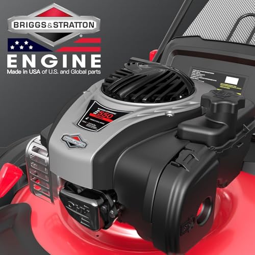 PowerSmart 21" 140cc Self Propelled Lawn Mower, 6-Position Adjustable Cutting Height, 3-in-1 with Mulching. Side Discharge. Rear Bagging, Easy Start