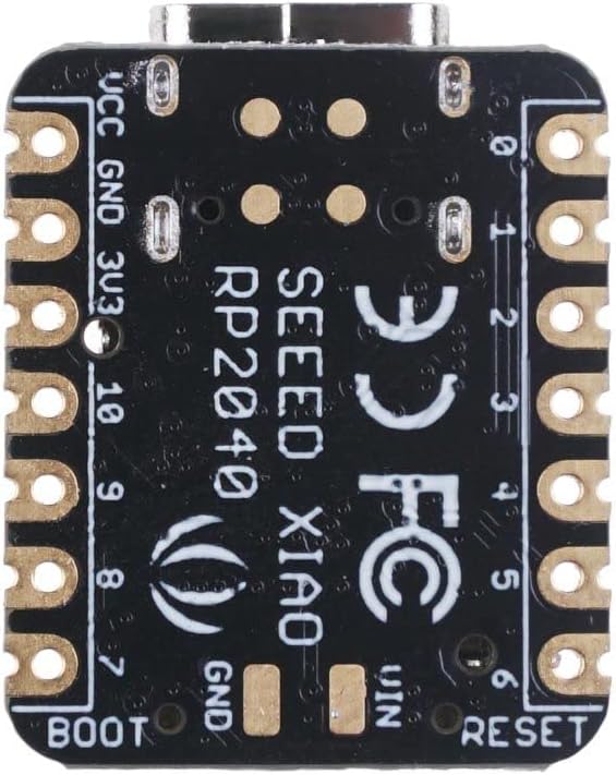 Seeed Studio XIAO RP2040 Microcontroller, with Dual-Core ARM Cortex M0+ Processor, Supports Arduino, MicroPython and CircuitPython with Rich Interfaces.