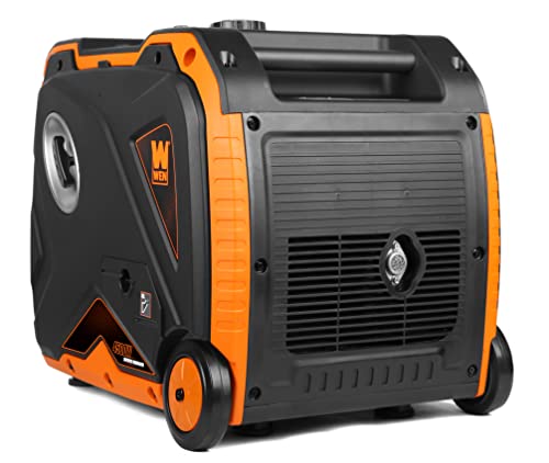 WEN Quiet 6800-Watt Dual Fuel RV-Ready Electric Start Portable Inverter Generator with Fuel Shut Off and CO Watchdog for Electric Vehicle Backup (DF680iX)