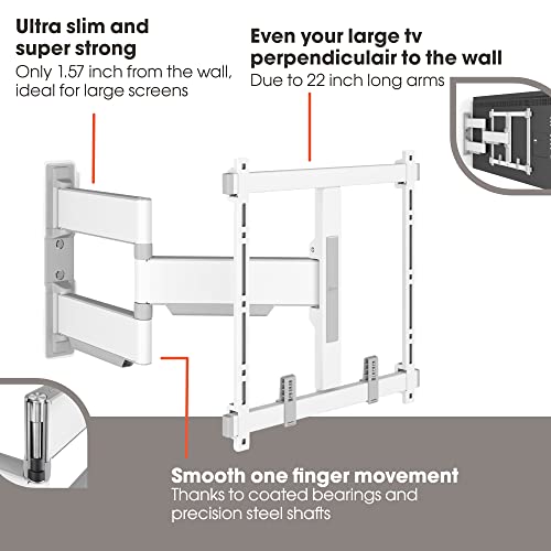 Vogel's TVM 5445 Full-Motion Ultra-Thin TV Wall Bracket for 32-65 inch TVs, Universally Compatible