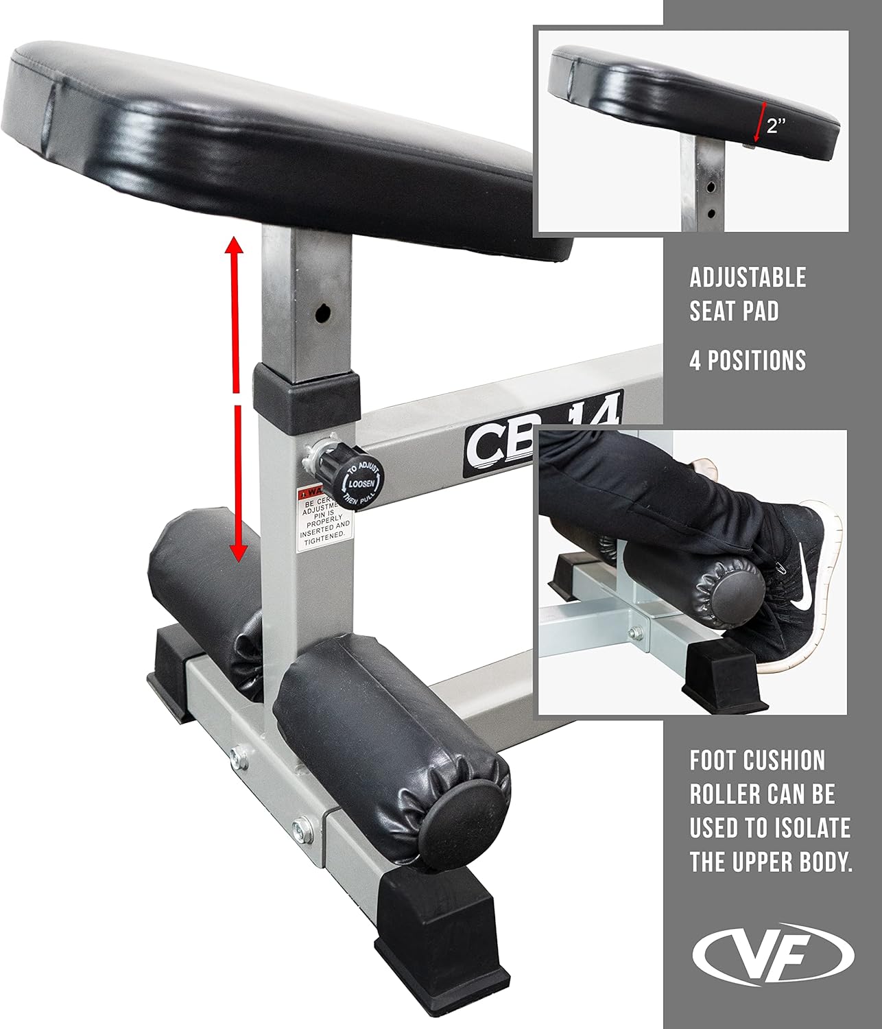 Valor Fitness Seated Row Machine - Back Chest Workout - Plate Loaded- Independent Converging Arms - Multi Grip Positions - Rotating Handles- includes 2" Plate Adapters - Home Gym Max 400 lbs