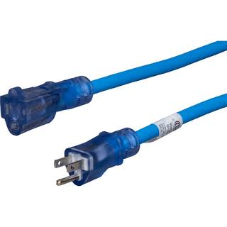 Century Wire u0026 Cable D11712050BL 4 in. 50 ft. Extension Cord - Blue