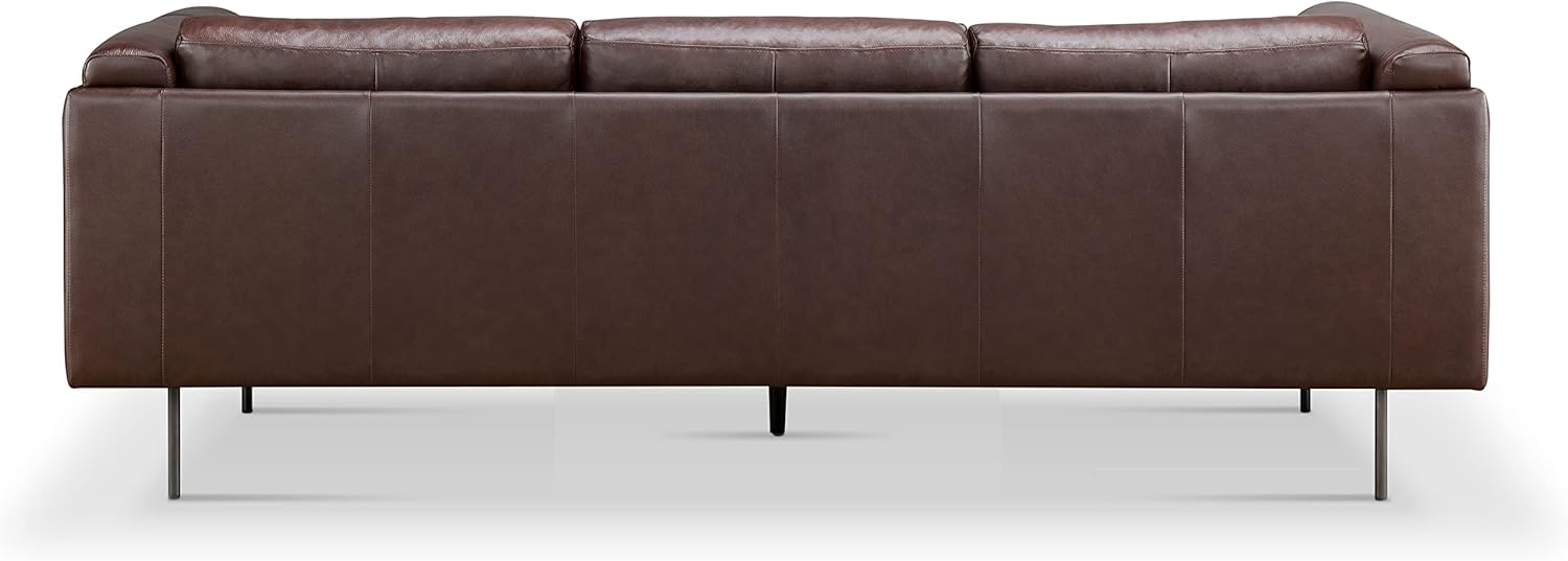 Abbyson Living Luca Leather Sofa, Brown