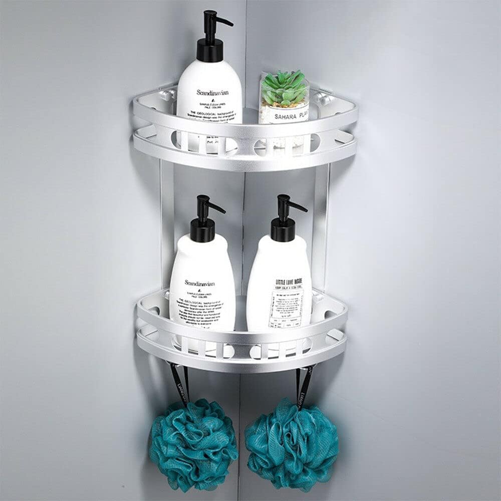CHISECHUR Shower Caddy Shelf Bathroom Corner Bath Storage Holder Organizer Triangular Rack