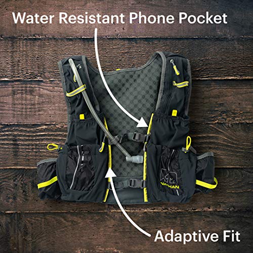 Nathan Men’s Hydration Pack/Running Vest – VaporAir 7L Capacity with 2.0 L Water Bladder Included, Hydration Backpack