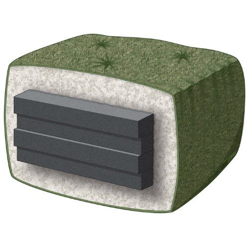 Nirvana Futons Eastridge Futon Set - Full Size, Frame, Premium 8" Mattress, Oxford Bronze Cover