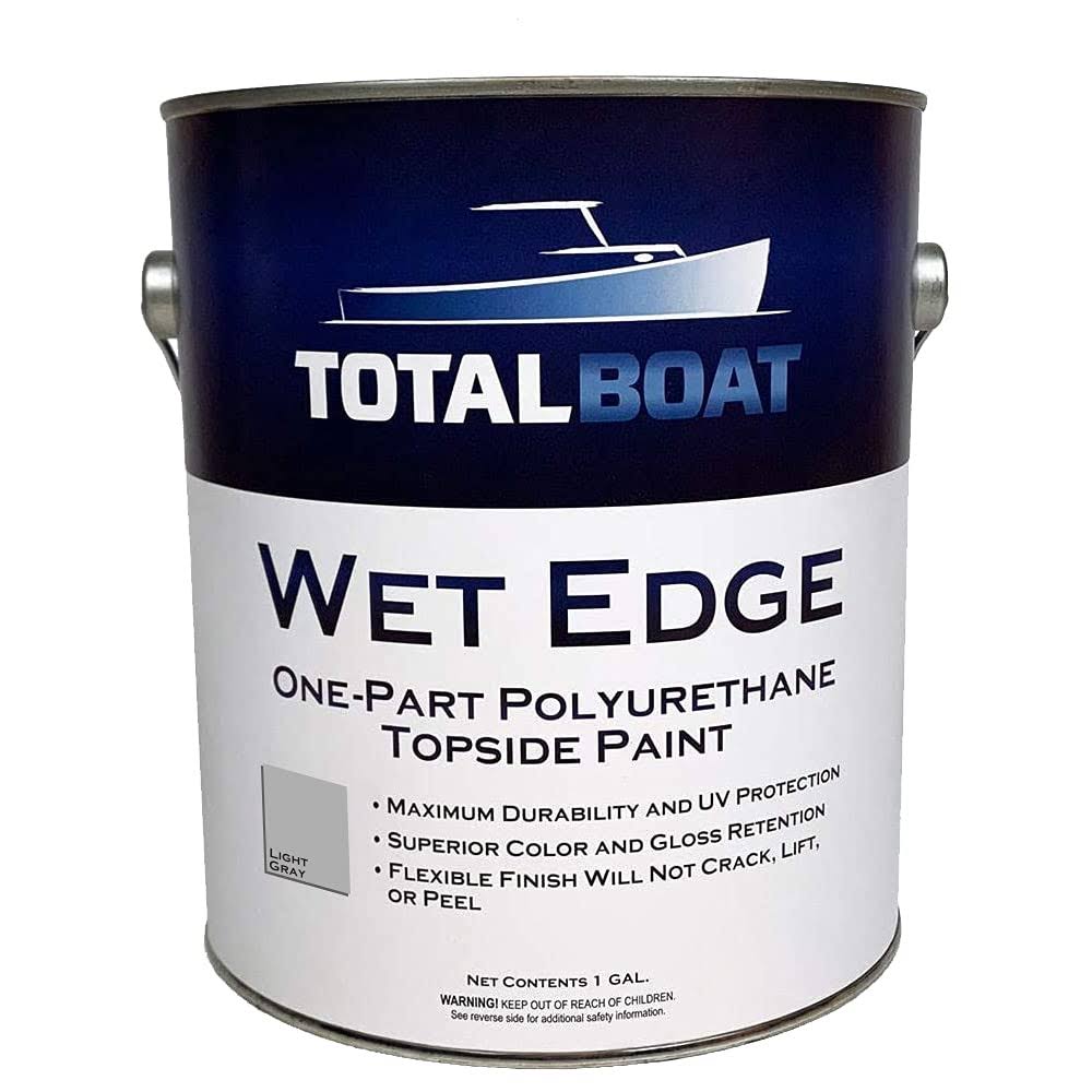 TotalBoat Wet Edge Marine Topside Paint Light Gray Gallon