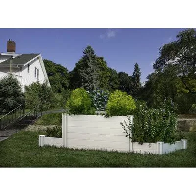 Feickert 7 ft x 4 ft Keyhole Composting Plastic Raised Garden Bed Arlmont u0026 Co.