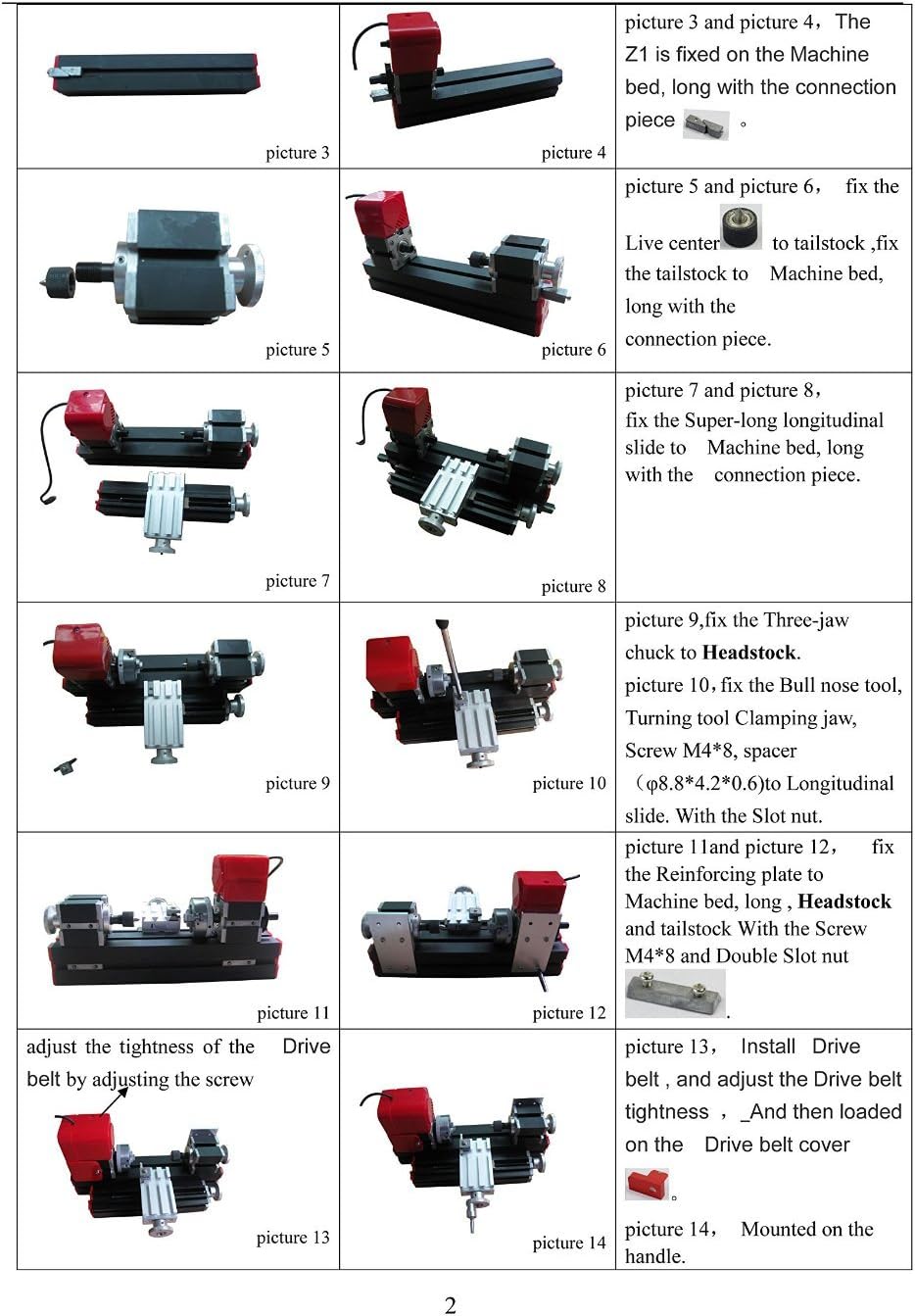 chuangsheng Mini Lathe Machine,12V Miniature Metal Multifunction Lathe Machine DIY 20000Rev/min 45135mm