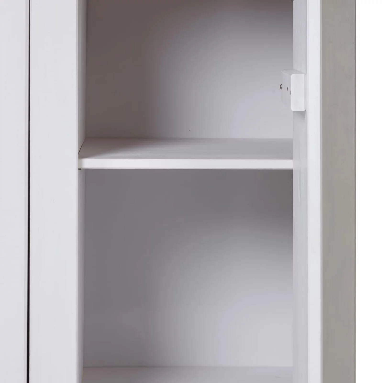 Dcenta 3 Doors Wardrobe with Storage Shelves and Hanging Rod, Pine Wood Clothes Organizer, Wooden Armoire Cabinet for Bedroom, Home Furniture 46.5 x 19.7 x 67.5 Inches (W x D x H)