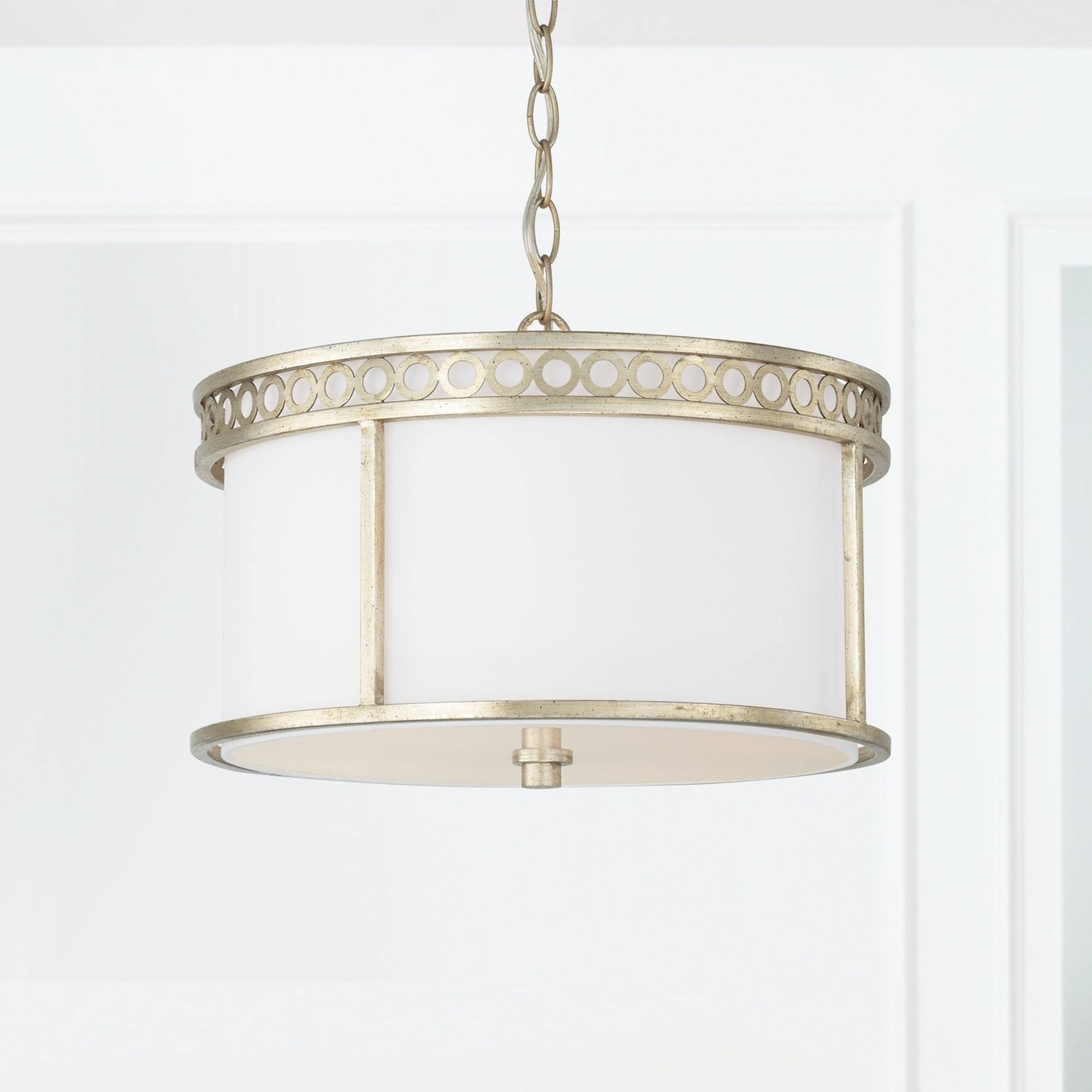 Capital Lighting 243141WG Isabella 4 Light Semi-Flush, Winter Gold