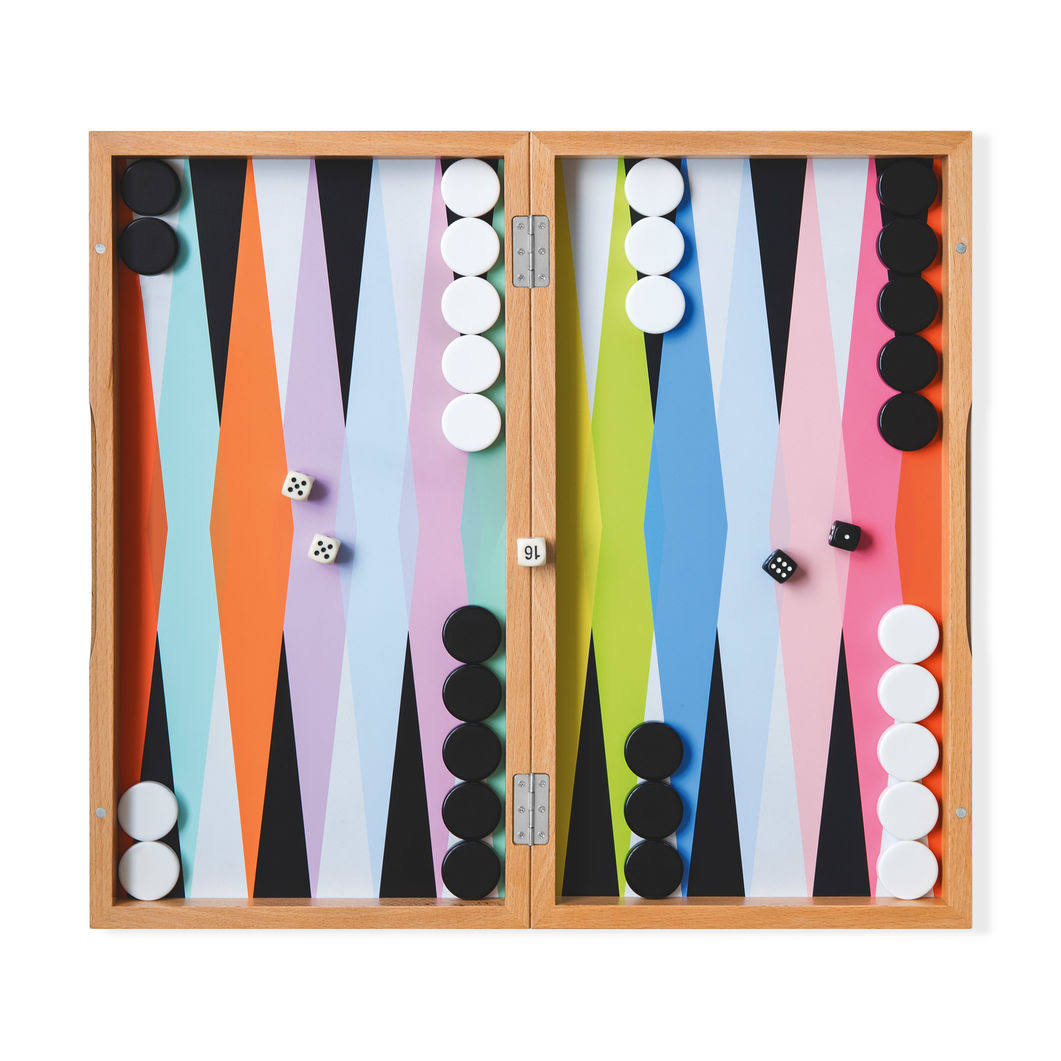 Moma Color Play Backgammon Set